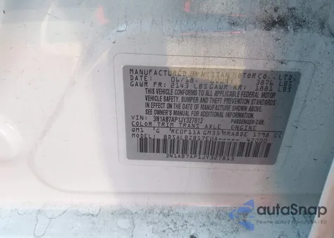 2018 Nissan Sentra S from USA, damaged, VIN 3N1AB7AP1JY327813